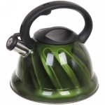 Чайник из нержавеющей стали 3,2л «Юпитер» со свистком, зеленый