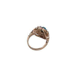 "Снежинка" кольцо в золотом покрытии из коллекции "Самоцветы" от Jenavi
