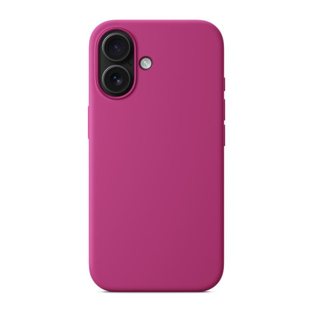 Силиконовый чехол MagSafe Apple Silicone Case для iPhone 16, Фуксия