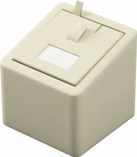 Подставка для кольца/кубик наклонный/выним.вкладыш/язычок/прорезь/окошко/петелька/Н-50 мм.