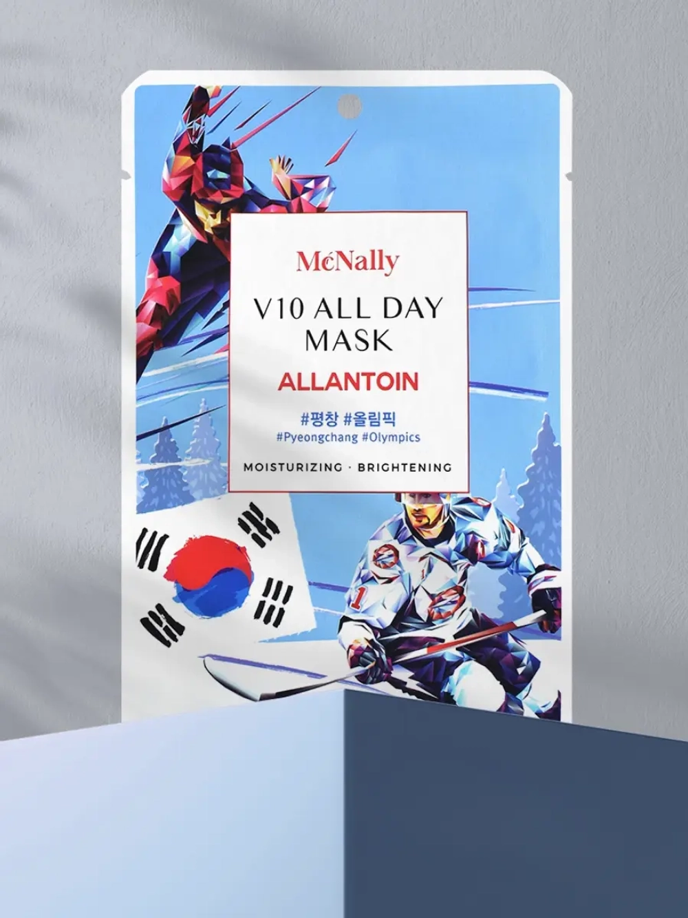 MCNALLY - МАСКА ТКАНЕВАЯ ДЛЯ ЛИЦА С АЛЛАНТОИНОМ V10 ALL DAY MASK ALLANTOIN, 25 ML