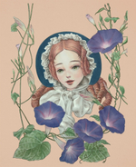 Guardian fairy of a strange garden. Coloring Book