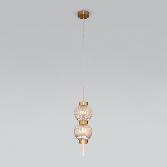 Подвесной светильник Eurosvet Plaza 50186/2 латунь