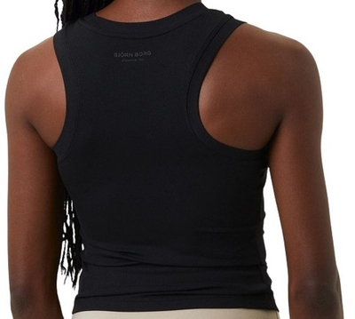 Женский топ теннисный Björn Borg Ace Rib Tank - black beauty