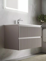 Тумба подвесная SANCOS Snob R 1195х445х500, c двумя ящиками оснащенными доводчиками, Doha Soft, арт.SNR120SM