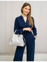 Сумка мешок через плечо средняя натуральная кожа