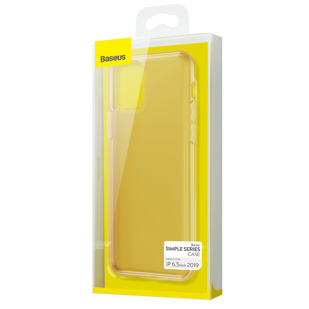 Чехол для Apple iPhone 11 Pro Max Baseus Simple Series Case - Transparent Gold