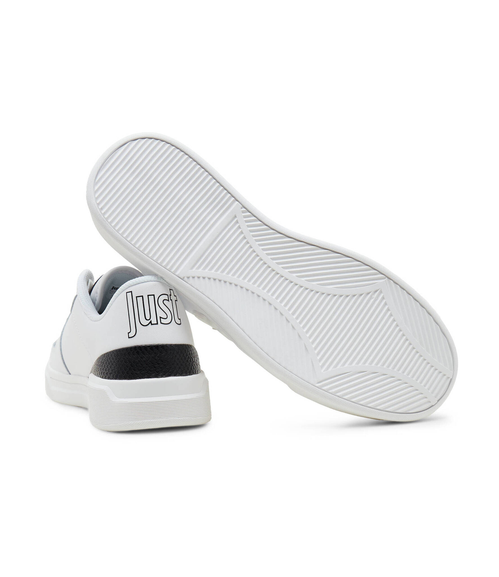 Кожаные кроссовки Just Cavalli - белый(76QA3SB5ZP279)
