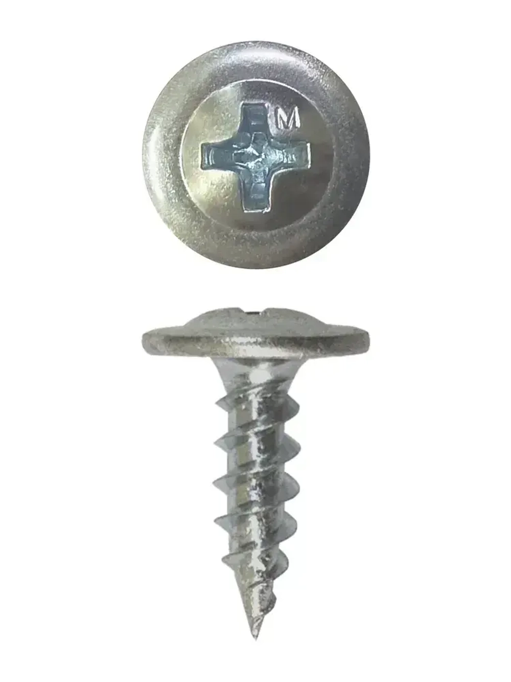 Саморез Daxmer 4,2х13 с прессшайбой острый белый цинк (1кг - 600 шт)