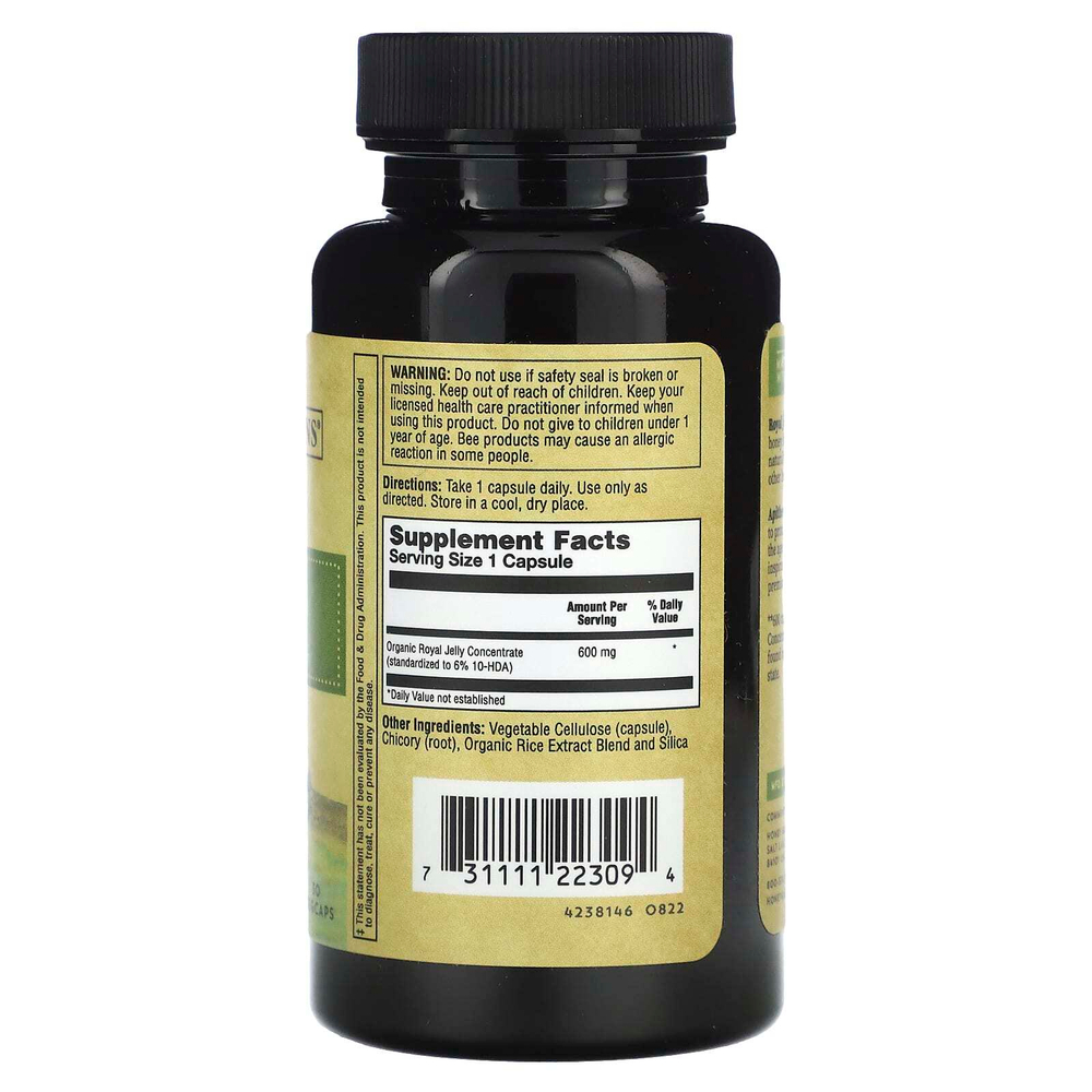 Honey Gardens, Ultra Potency, маточное молочко, 2000 мг, 30 вегетарианских капсул