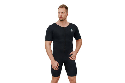 Костюм-сауна для похудения CleverCare мужской, размер L, с рукавами, материал неопрен, цвет черный