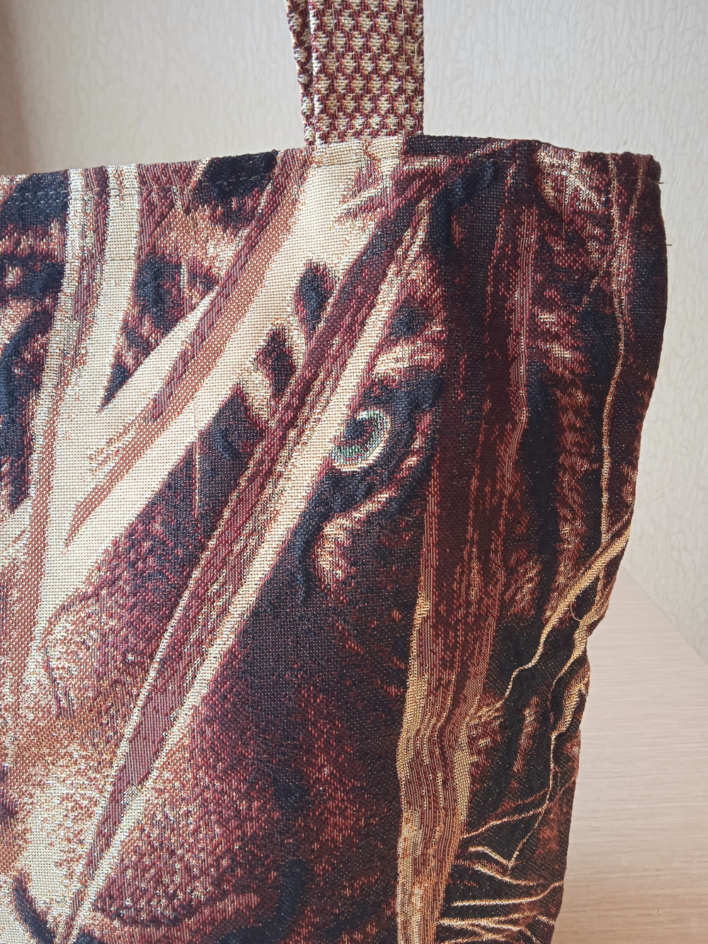 Гобеленовая сумка Тигр (39х39х12)