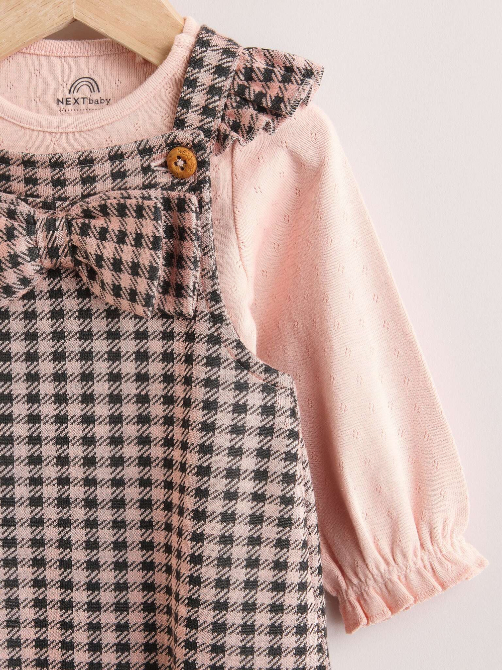 Комбинезон и боди в комплекте для малышей Next Q94-868, Бежевый, Розовый