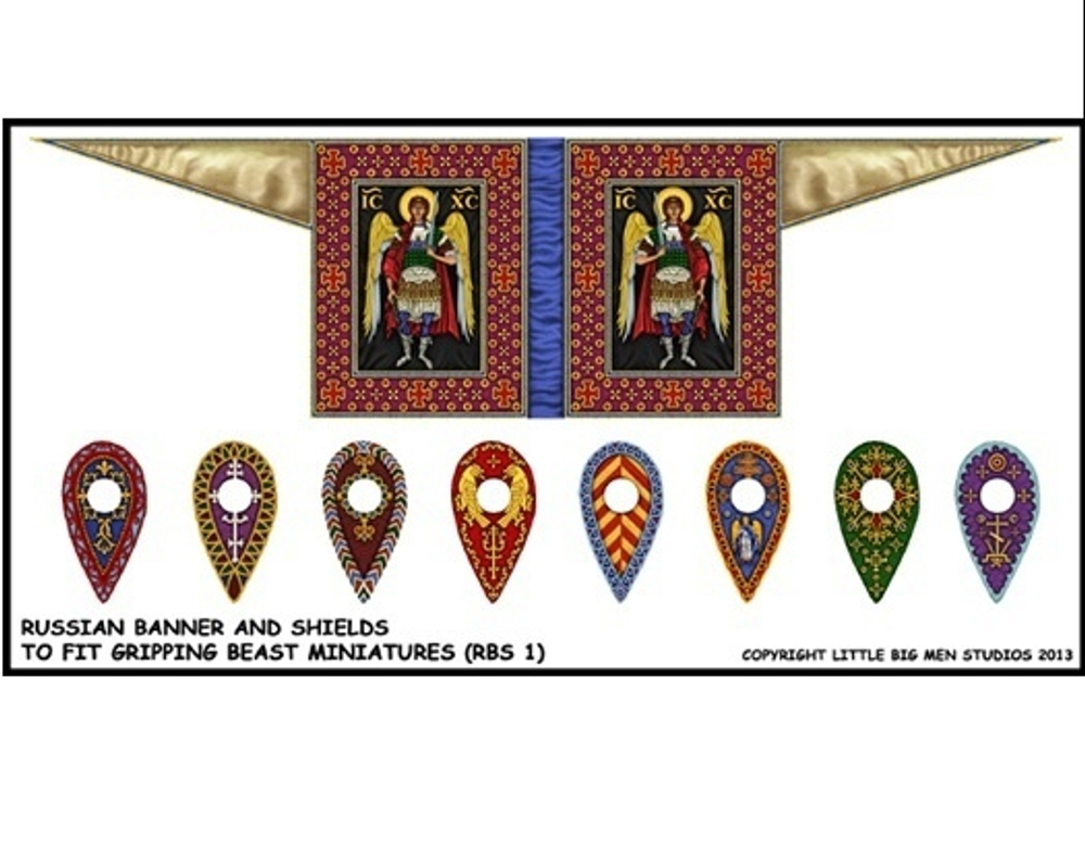 LBMS SAGA014  Era of Princes Banner  Shield Transfers