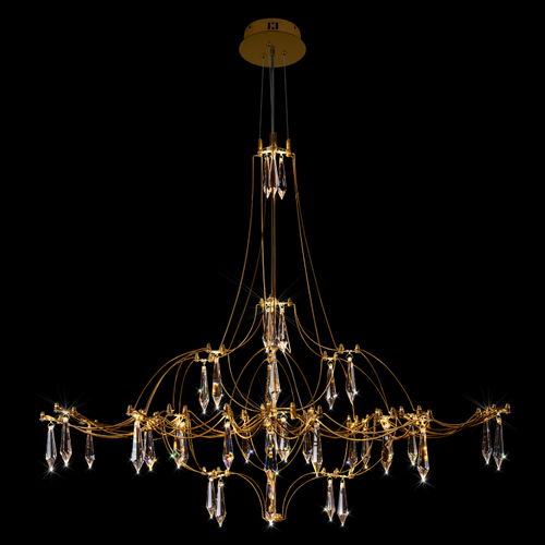 Подвесная светодиодная люстра Loft It Mira 10588/800 Gold Asfour