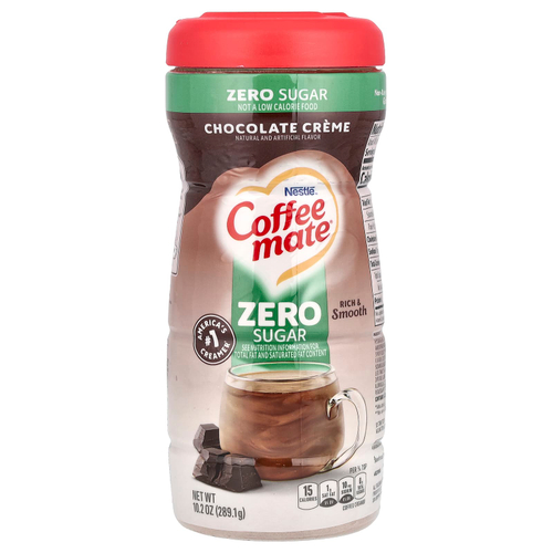 Coffee Mate, сухие сливки для кофе, без сахара, со вкусом шоколадного крема, 289,1 г (10,2 унции)