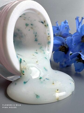 Pink house гель Milk & Flowers 01 blue