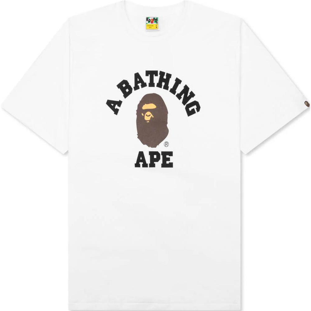 A Bathing Ape Bathing Ape College Футболка белый