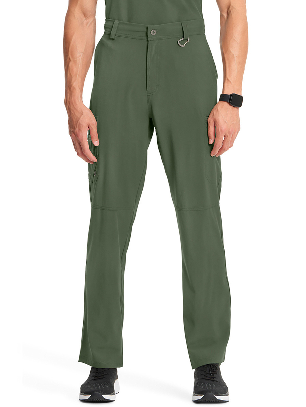 Брюки медицинские мужские удлиненные Cherokee CK200AT с внутренней кулиской на молнии, серый, M