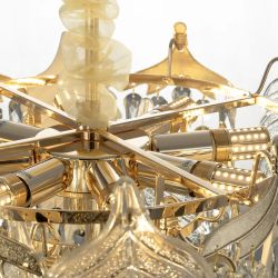 Citilux Darby CL309252 Люстра хрустальная подвесная Золото