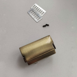 Замок-задвижка портфельный на винтах 32*56 Антик