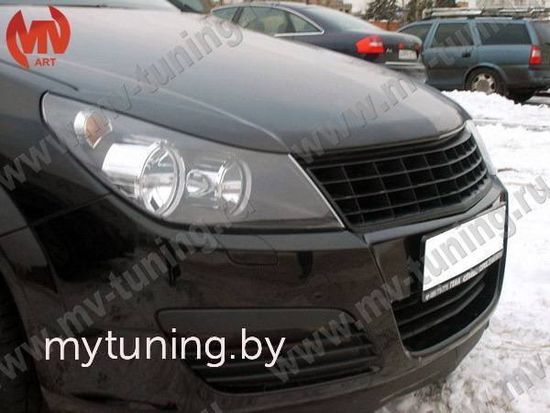 Реснички на фары для Opel Astra H/GTC