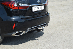 Фаркоп PT GROUP /съемный квадрат/ для LEXUS RX (кроме Long) F-Sport 2015-2019(паспорт и сертификат в комплекте)(без электрики) арт.LRX-15-991122.00