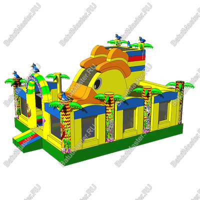 Надувной батут "Мульти-сафари-утка" 6*5*4 м