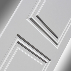 Входная металлическая дверь VERSAL (Версаль)  Альберо браш серебро / 26 Эмаль RAL 9003
