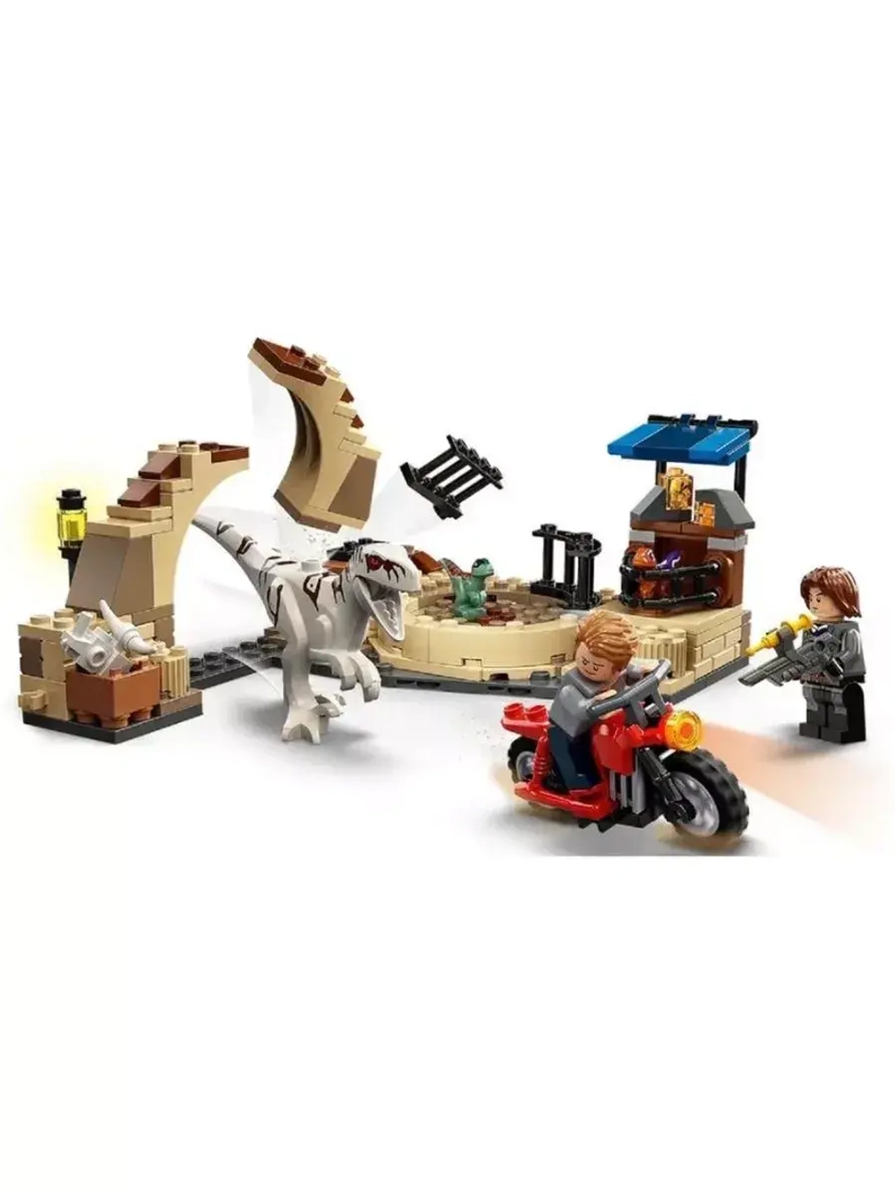 Конструктор Атроцираптор : погоня на мотоцикле 183 детали