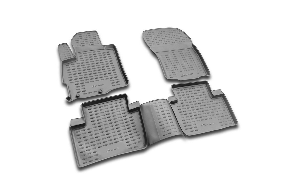Коврики Standard, в салон MITSUBISHI Outlander XL 2005-2010, 2010-2012, 4 шт. (полиуретан, чёрные) Element.NLC.35.14.210