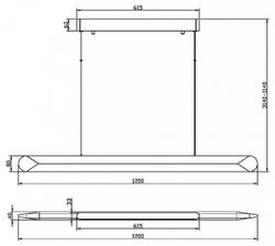 Подвесной светильник Maytoni Motion MOD276PL-L40W3K