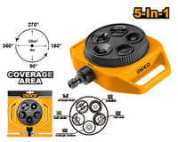 Распылитель-дождеватель 5 режимов INGCO HPS33061