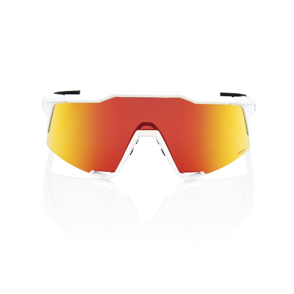 Спортивные очки 100% Speedcraft / Soft Tact Off White / HiPER Red Multilayer Mirror Lens