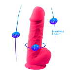 Фаллоимитатор-реалистик 21,5см на присоске с мошенкой SilexD the Original Silicone Dildo 8,5" Model 1