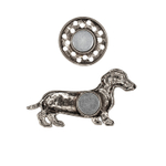 Брошь Shadore Такса XZ0711.2 BW/S