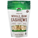 NOW Foods, Real Food, цельные необработанные кешью, несоленые, 284 г (10 унций)