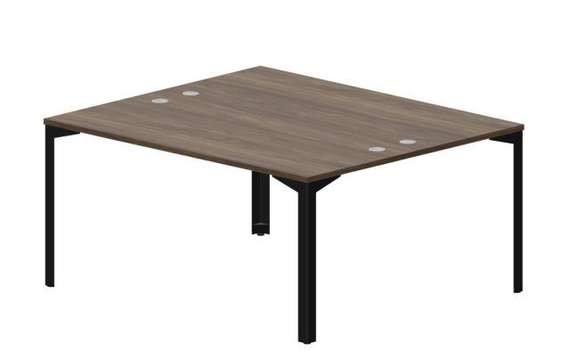 Составной стол на 2 рабочих места 158х136,6х75см (4 громмета)