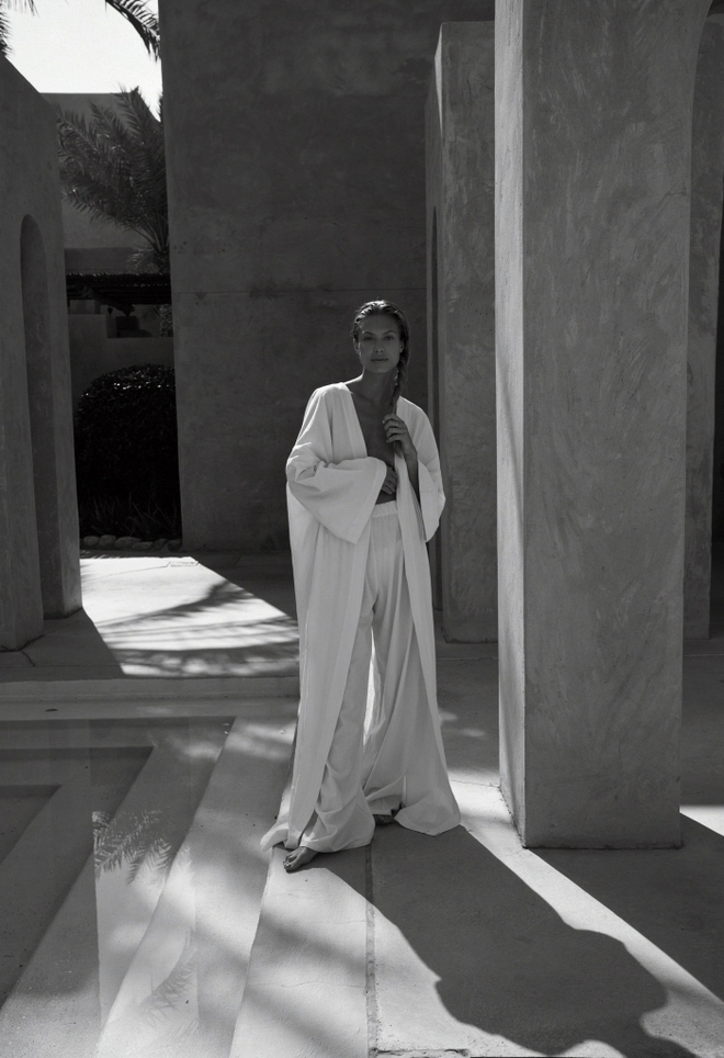 Тренч из льна — Ice white