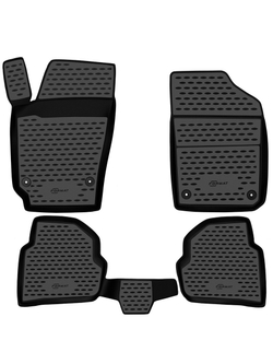 Коврики в салон для VW Polo (V, Vp) 2009-2020, 4 шт. седан .(Повышенная устойчивость, повышенная износостойкость) FORMAT.51.30.210K