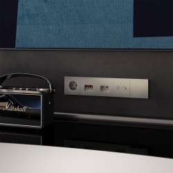 Розетка компьютерная встраиваемая VOLTUM S70 двойная RJ45+RJ45 кат.6, (шелк)