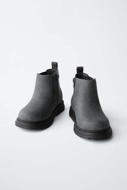 ZARA БОТИНКИ ЧЕЛСИ, СЕРЫЙ