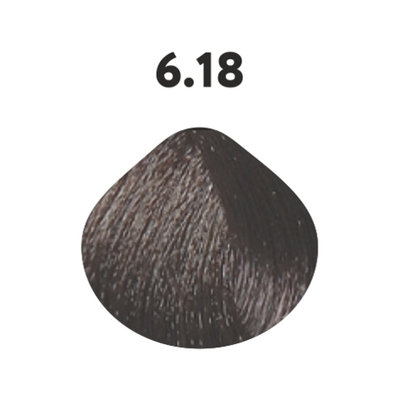 6.18 крем-краска KAARAL Baco Color Collection темный блондин пепельно-коричневый - 100 мл.