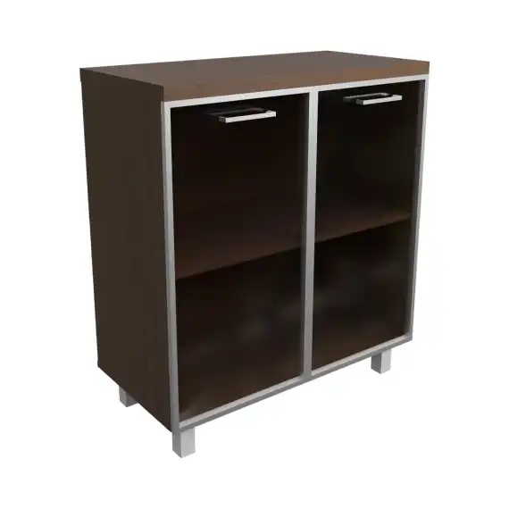 Креденция 2 дв. со стекл.(бронза) Президент-Про ПР502 800х400х900