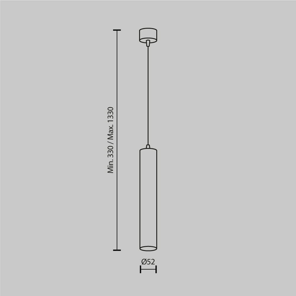 Подвесной светодиодный светильник Maytoni Focus LED P072PL-L12B4K-1