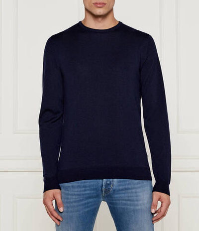 Wełniany свитер Stenstr\u00f6ms - темно-синий(422382 1355)