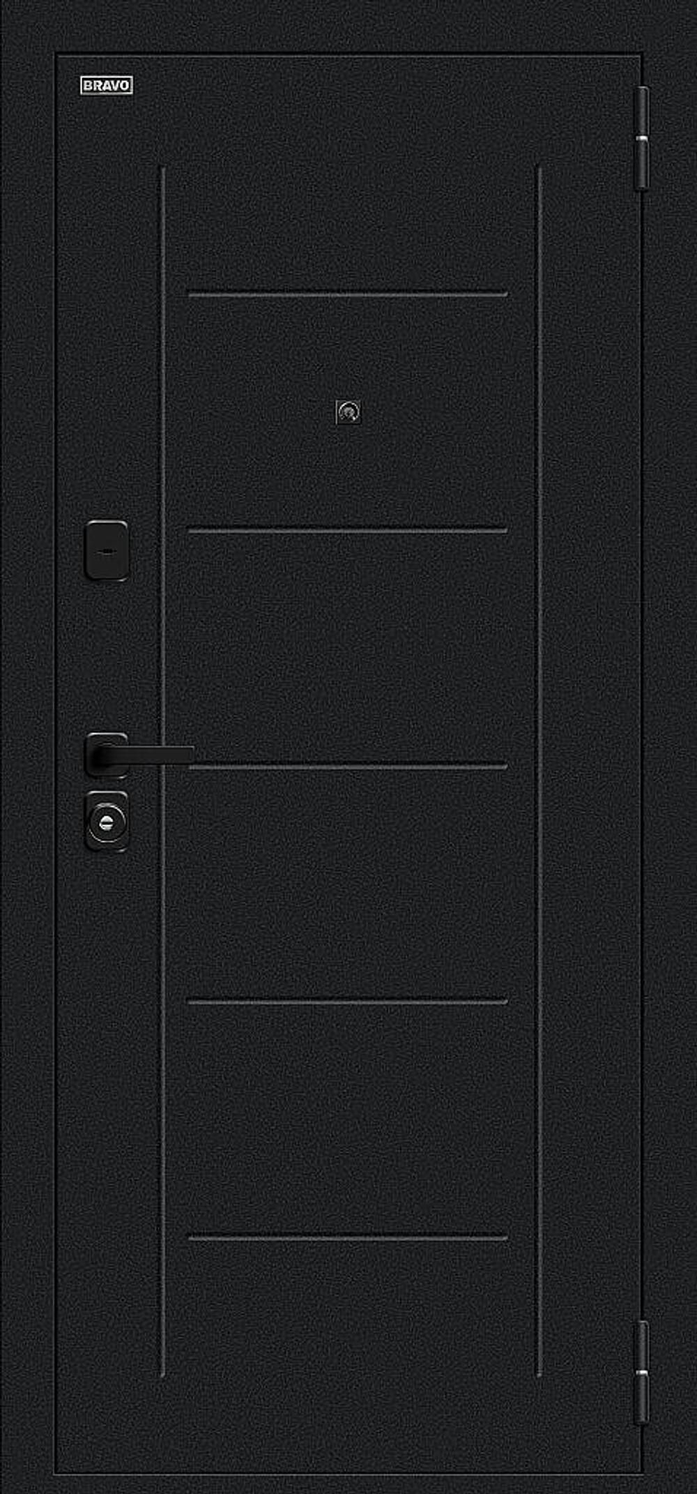 Борн/SBlack Букле черное/Bianco Melinga 205*96 правое