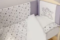 Комплект в кровать Звездочет 6 предметов серый