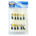 Мормышка "Демидовка" с коронкой и подвеской (3мм, 0.65гр)