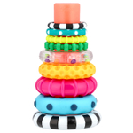 Sassy, Stack of Circles ™, кольцевой укладчик, от 6 месяцев, набор из 10 предметов